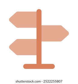 Grab this amazing vector of signpost in modern style, direction board or information board icon
