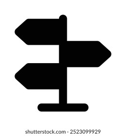 Schnappen Sie sich diesen erstaunlichen Vektor von Wegweiser in modernem Stil, Richtungstafel oder Informationstafel Symbol
