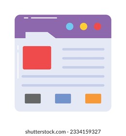 Grab this amazing web design vector design in trendy flat style