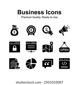 Grab this beautiful business and finance icons pack
