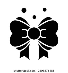 Grab this beautiful glyph icon of ribbon bow