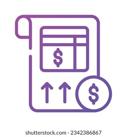 Grab this beautiful icon of balance sheet in modern style, premium vector