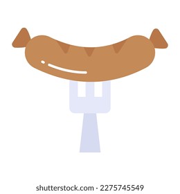Grab this beautiful icon of sausage in editable style, premium icon