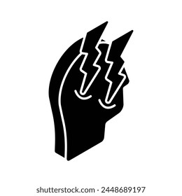 Grab this beautiful isometric icon of headache, migraine vector design