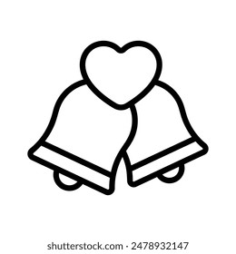 Grab this beautiful wedding bells icon design, easy to use and download