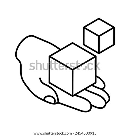Grab this beautifully design isometric icon of 3d modeling