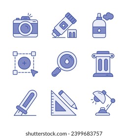 Grab this beautifully designed art and design icons set, ready for premium use