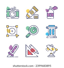 Grab this beautifully designed art and design icons set, ready for premium use