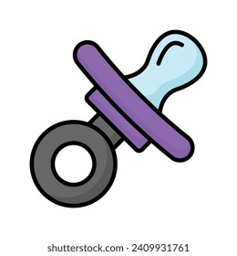Agarra este icono de pacificador, diseño vectorial de pezón
