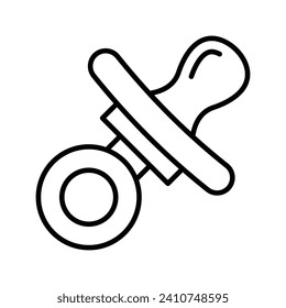 Grab diese schön gestaltete Ikone des Pazifers, nipple Vektordesign