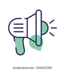 Grab this beautifully designed icon of megaphone in editable style, a customizable vector of loudspeaker