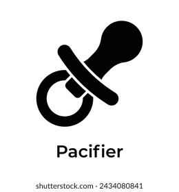 Grab this beautifully designed icon of pacifier, nipple vector design