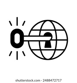 Dieses wunderschön gestaltete Icon für globale Unternehmen