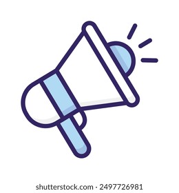 Grab this beautifully designed icon of megaphone in editable style, a customizable vector of loudspeaker