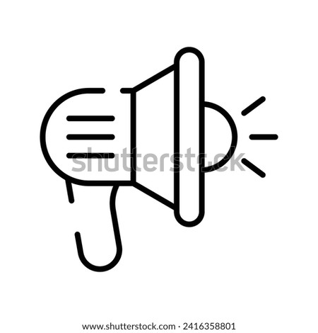 Grab this beautifully designed icon of megaphone in editable style, a customizable vector of loudspeaker