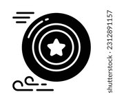 Grab this beautifully designed vector of frisbee in modern style, ready to use icon