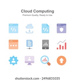 Grab this carefully crafted cloud computing icons set