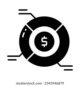 Nehmen Sie sich dieses sorgfältig erstellte Icon der Finanzanalyse, des Vektorgrafiks der Unternehmensanalyse