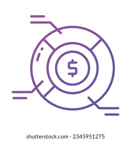 Grab this carefully crafted icon of financial analysis, business analysis vector