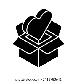 Grab this carefully crafted icon of valentine surprise in isometric style