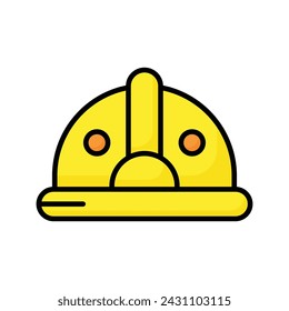 Grab this carefully crafted icon of construction hat, engineers hat vector design