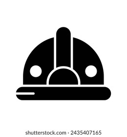 Agarra este icono cuidadosamente elaborado de sombrero de construcción, ingenieros de sombrero de diseño vectorial
