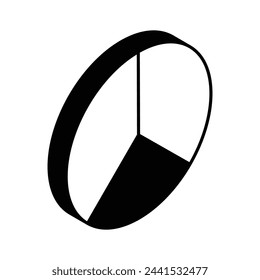 Grab this carefully crafted icon of Pie Graph, business analysis vector