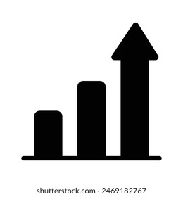 Grab this carefully crafted icon of growth chart, business analysis vector