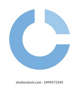 Grab this carefully crafted icon of pie chart, business analysis vector