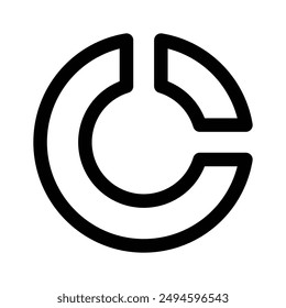 Agarra este ícono cuidadosamente diseñado de gráfico circular, Vector de análisis de negocios