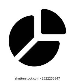Grab this carefully crafted icon of pie chart, business analysis vector