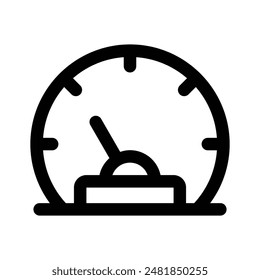 Grab this carefully crafted speedometer icon in modern style, speed indicator sign