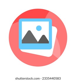 Grab this carefully crafted vector of pictures in trendy style, easy to use icon