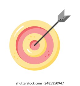 Grab this carefully crafted vector of business target in trendy style, financial focus icon design