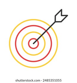 Schnappen Sie sich diese sorgfältig gestaltete Vektorgrafik von Unternehmenszielen im trendigen Stil, im finanziellen Fokus, im Symboldesign