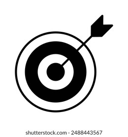Grab this carefully crafted vector of business target in trendy style, financial focus icon design
