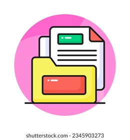 Grab this carefully designed business document concept vector, ready to use