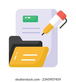 Grab this carefully designed business document concept vector, ready to use