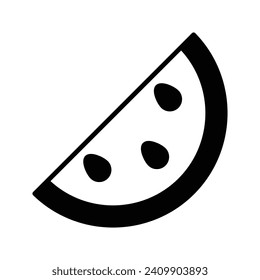 Grab diese sorgfältig entworfene Ikone der Wassermelone im trendigen Stil, bereit, Vektorgrafik