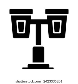 Grab this carefully designed icon of street lights in modern style