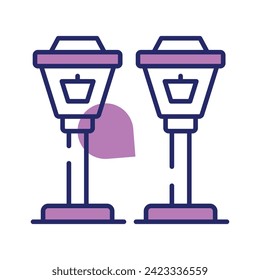 Grab this carefully designed icon of street lights in modern style
