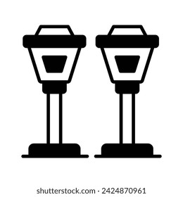Agarra este icono cuidadosamente diseñado de luces de calle en estilo moderno