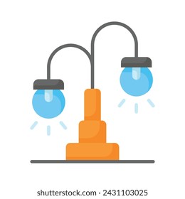 Grab this carefully designed icon of street lights in modern style