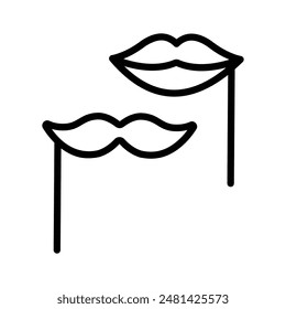 Grab this carefully designed lip mask icon up for premium use