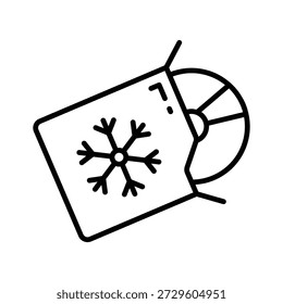Grab this creative icon of compact disc in line modern style