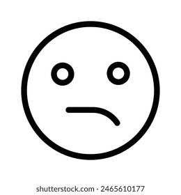 Agarra este icono creativo de emoji decepcionado en estilo moderno