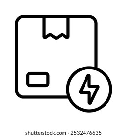 Grab this creative icon of fast delivery in modern style