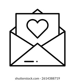 Grab this creative icon of love letter in modern style
