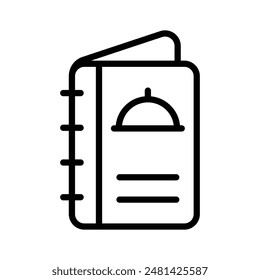 Agarra este icono creativo de la tarjeta de menú en estilo editable