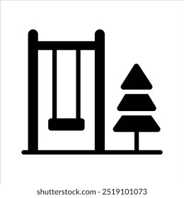 Agarra este icono creativo de patio de recreo en estilo moderno